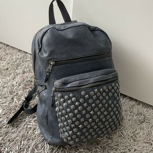 ASH Domino Backpack 100% Leather Blue Washed Studded ❤️
